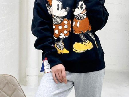 Champion Disney s Mickey & Friends Reverse Weave Crew Black S2973 592164 003 Fashion