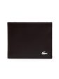 Lacoste Small Leather Billfold Wallet Black NH1115FG Discount