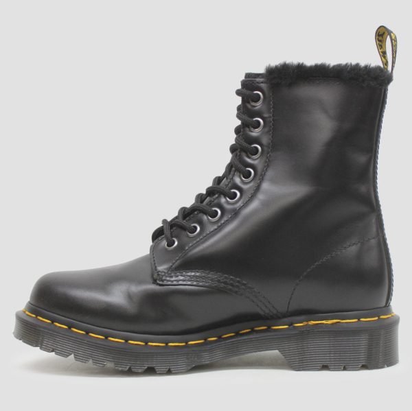 Dr. Martens 1460 Serena Black leather Boot Black - UK 4 - US 6 Women   5 Men - EU 37 For Cheap