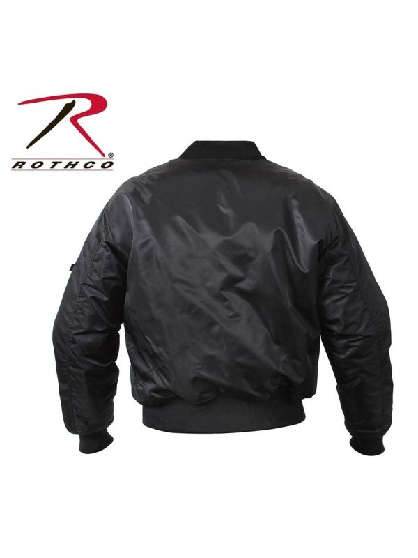 Rothco MA-1 Flight Jacket Black 7324 7334 Fashion