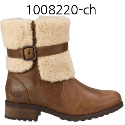 Ugg Women s Blayre II Shearling Cuff Boots Chestnut 1008220 Discount