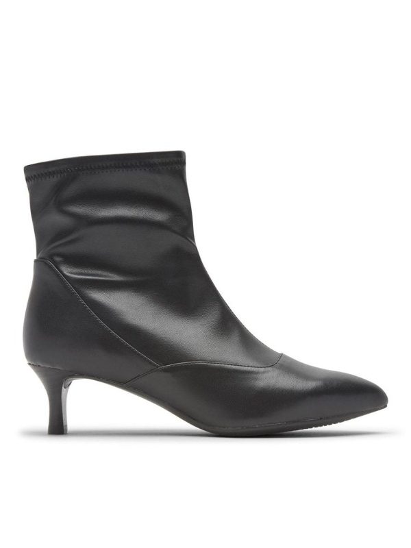 Rockport Total Motion Alaiya S Bootie Black Stretch CH6398 on Sale