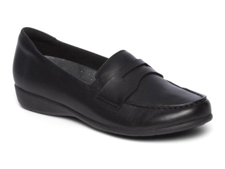 Rockport Aravon Women s Abbey Loafer Black Leather CH3352 Online Sale