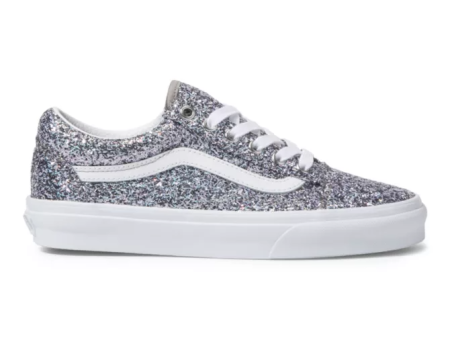 Vans Shiny Party Old Skool Silver True White VN0A5KRF8E5 Discount