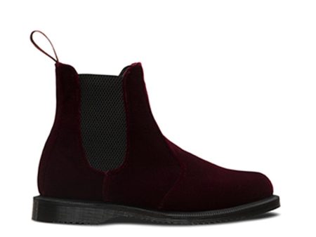 Dr. Martens Flora Velvet Cherry Red Ze You Velvet R23962600 For Sale