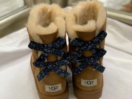 Ugg Kid s Bailey Bow Bandana Boots Chestnut 1010509Y K Online Hot Sale