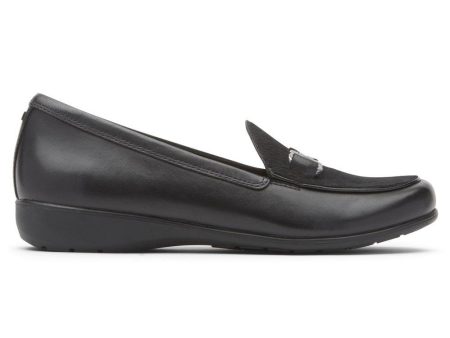 Rockport Aravon Womens Abbey Bit Loafer Black Hair On CI1065 Online