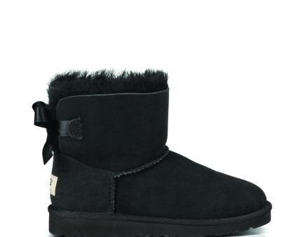 UGG Kids Mini Bailey Bow Black 1005497K on Sale