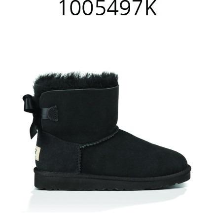 UGG Kids Mini Bailey Bow Black 1005497K on Sale