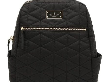 Kate Spade Women s Hilo Black Avenue Quilted Backpack Black WKRU4660 001 Cheap