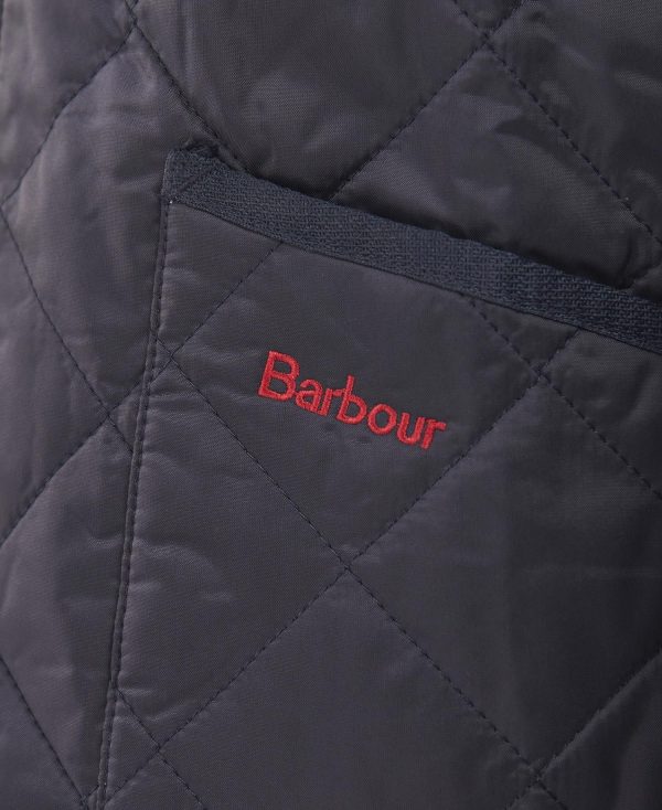 Barbour Boys Liddesdale Quilted Jacket Navy CQU0047 NY95 For Cheap