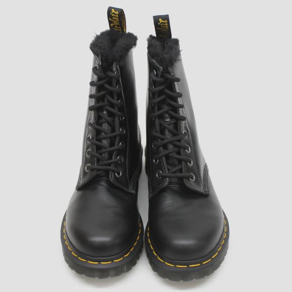 Dr. Martens 1460 Serena Black leather Boot Black - UK 4 - US 6 Women   5 Men - EU 37 For Cheap