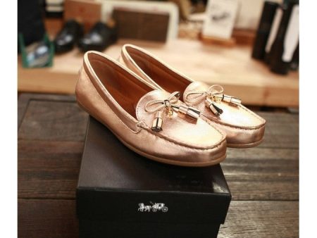 Coach Women s Coh Metalic Loafer Rosegold G2694 Hot on Sale