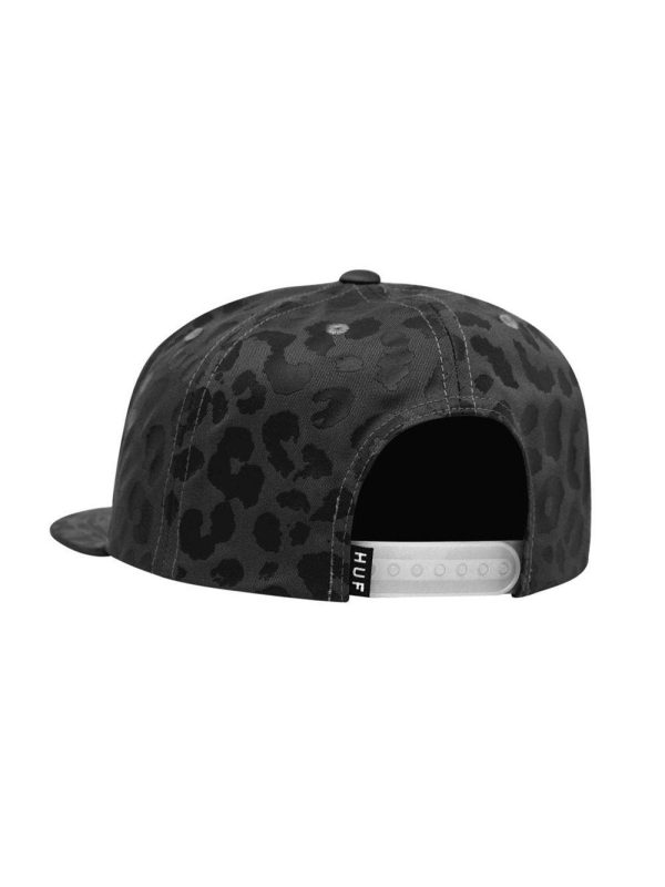 Huf Street Cat Snapback Hat Black HT00433 on Sale