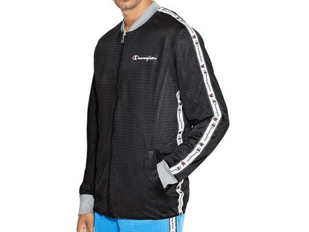 Champion Men s Reversible Mesh Jacket Black Silverstone Blur Tropics V9797 549733 6I8 on Sale