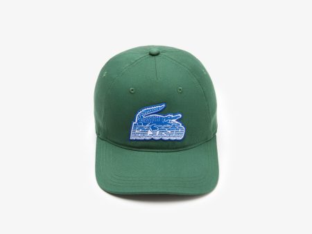 Lacoste Unisex Crocodile Patch Branded Cap Green RK6846 132 Online Hot Sale