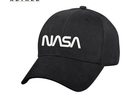 Rothco NASA Worm Logo Low Profile Cap Black 3799 Online now