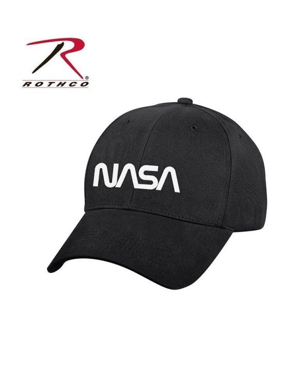 Rothco NASA Worm Logo Low Profile Cap Black 3799 Online now