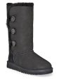 Ugg Kid s Bailey Button Triplet Boots Black 1962Y K For Cheap