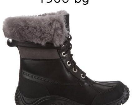 UGG Womens Adirondack Boot ???? Black Grey 1906 Sale