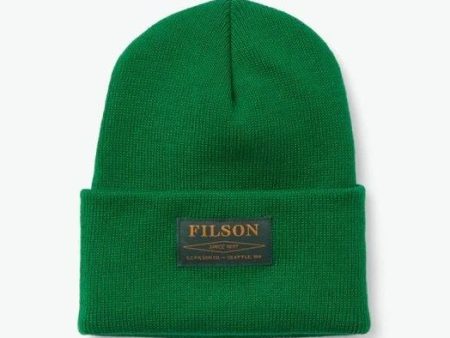 Filson Ballard Acrylic Watch Cap Beanie Green 20202029 Supply