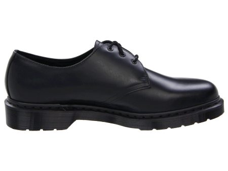 1461 3-Eyelet Mono Smooth Leather Unisex Shoes - UK 6 - US 8 Women   7 Men - EU 39 For Sale