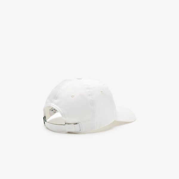 Lacoste Unisex Crocodile Patch Branded Cap White RK6846 70V Online