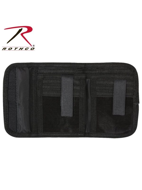 Rothco Deluxe Tri-Fold ID Wallet Black 11629 Fashion