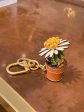 Tory Burch Women s Daisy Flower Pot Keychains & Bag Charms 87914 104 Hot on Sale