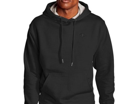 Champion Men s Powerblend Fleece Pullover Hoodie Black S0889 407D55 003 Online Sale