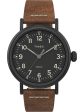 Timex Standard 40mm Leather Strap Watch Black Brown Black TW2T69300VQ Online