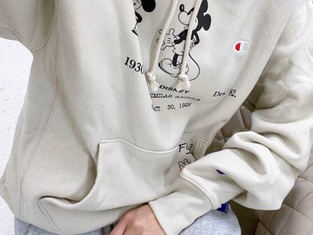 Champion Disney s Mickey & Friends Reverse Weave PO Hoodie Pebblestone S2974 592151 VRC Online Hot Sale