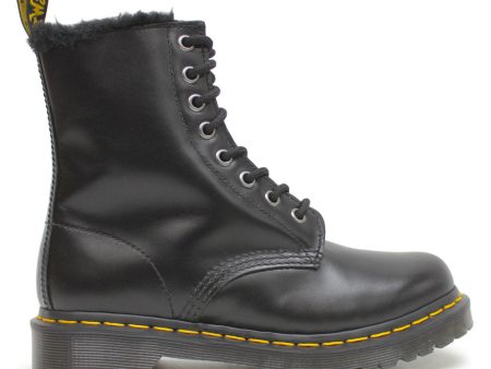 Dr. Martens 1460 Serena Black leather Boot Black - UK 4 - US 6 Women   5 Men - EU 37 For Cheap