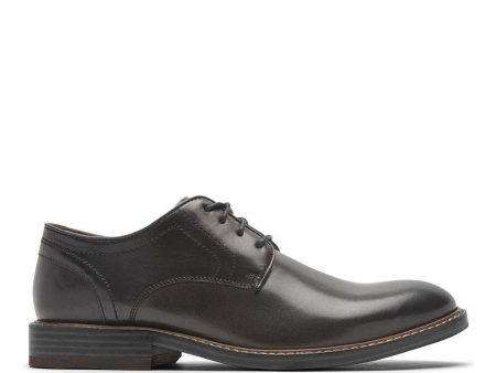 Rockport Men s Kenton Plain Toe Oxford Black Glass CH5581 For Cheap