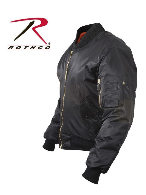 Rothco MA-1 Flight Jacket Black 7324 7334 Fashion