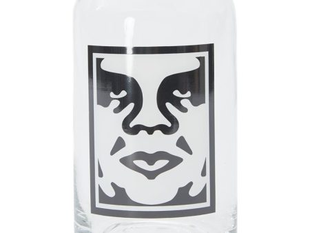 Obey Icon Drinking Glass Clear 100040000 CLR For Discount