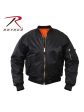 Rothco MA-1 Flight Jacket Black 7324 7334 Fashion