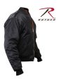 Rothco MA-1 Flight Jacket Black 7324 7334 Fashion