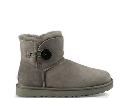 UGG Womens Mini Bailey Button Grey 1016422 Supply